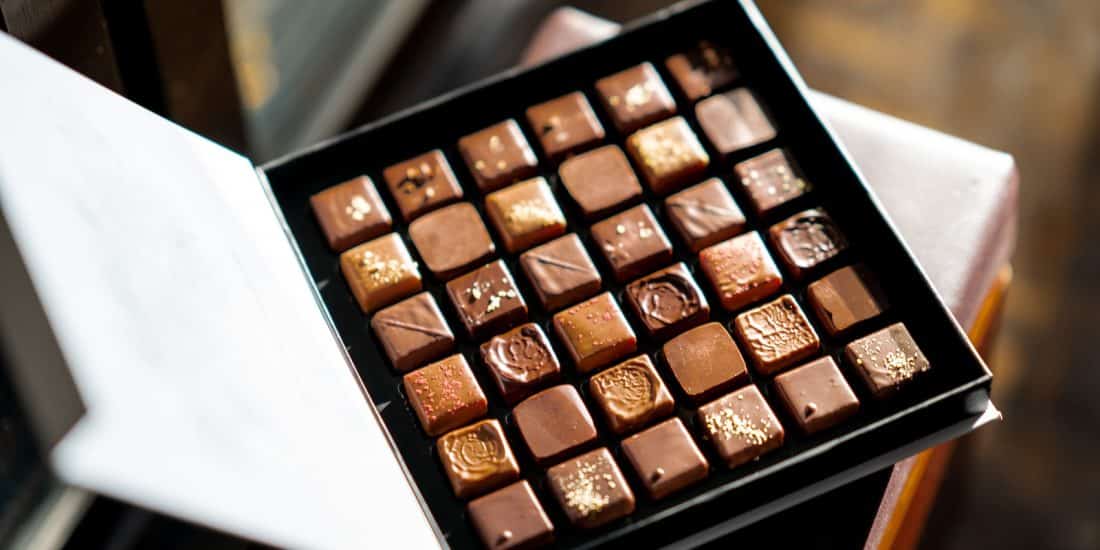 opened box of chocolate