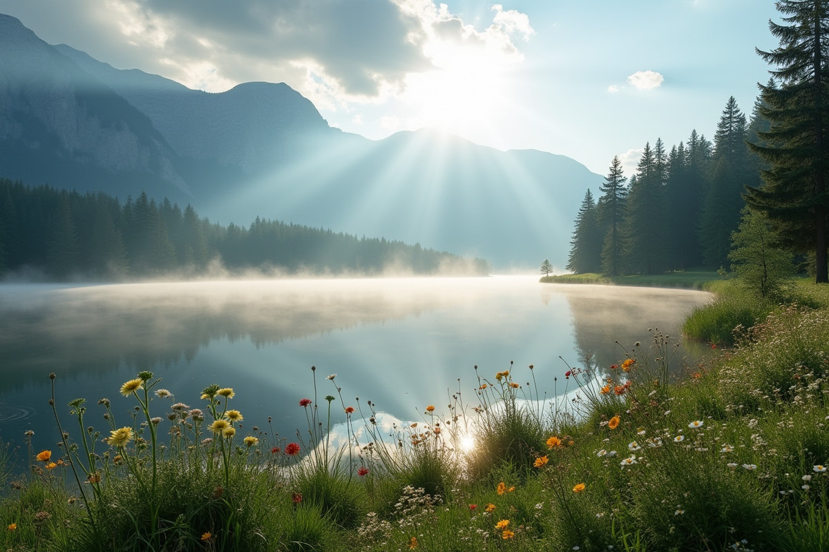 sentiers lac